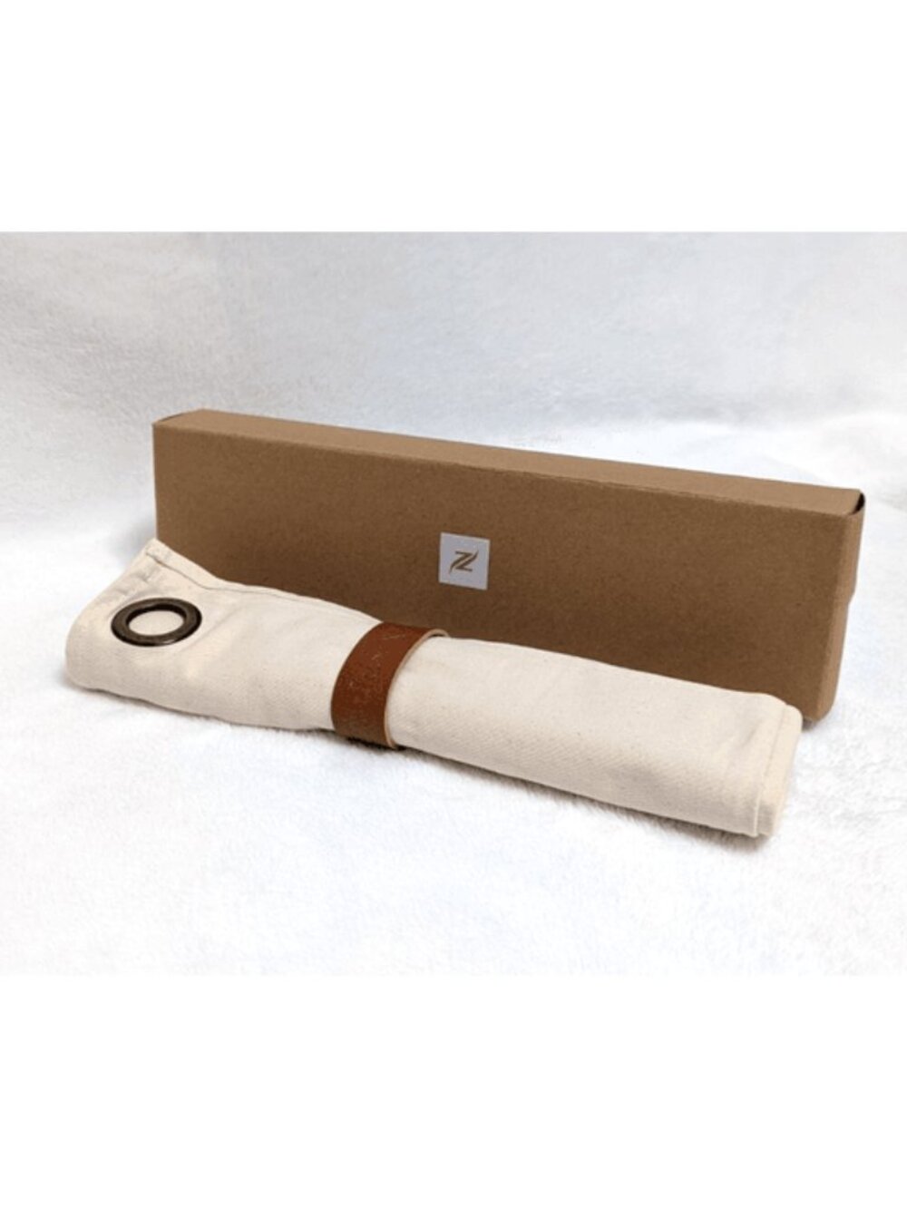 NESPRESSO Barista Towel - Organic Cotton - Leather Snap Closure - 27x20 Inches